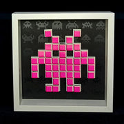Tissa - Mosaico de papel Space Invaders - Magenta