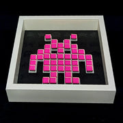 Tissa - Mosaico de papel Space Invaders - Magenta