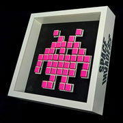 Tissa - Mosaico de papel Space Invaders - Magenta