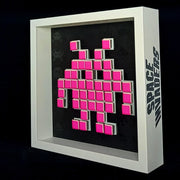 Tissa - Mosaico de papel Space Invaders - Magenta