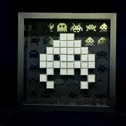Toxic - Mosaico de papel Space Invaders - Blanco