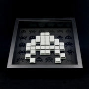 Toxic - Mosaico de papel Space Invaders - Blanco