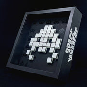 Toxic - Mosaico de papel Space Invaders - Blanco