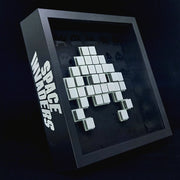 Toxic - Mosaico de papel Space Invaders - Blanco