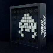 Toxic - Mosaico de papel Space Invaders - Blanco