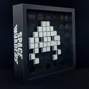 Toxic - Mosaico de papel Space Invaders - Blanco