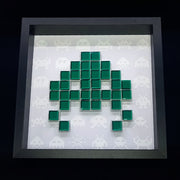 Toxic - Space Invaders Papiermosaik - Grün