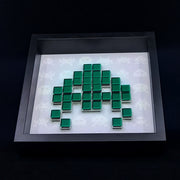 Toxic - Space Invaders Papiermosaik - Grün