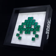 Toxic - Space Invaders Papiermosaik - Grün