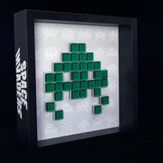 Toxic - Space Invaders Papiermosaik - Grün