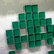 Toxic - Space Invaders Papiermosaik - Grün