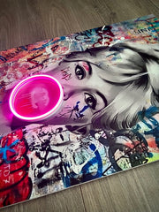 Brigitte Bubblegum Led Wall Art