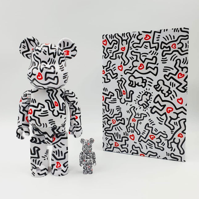 Bearbrick Keith Haring V8 - 400% & 100%