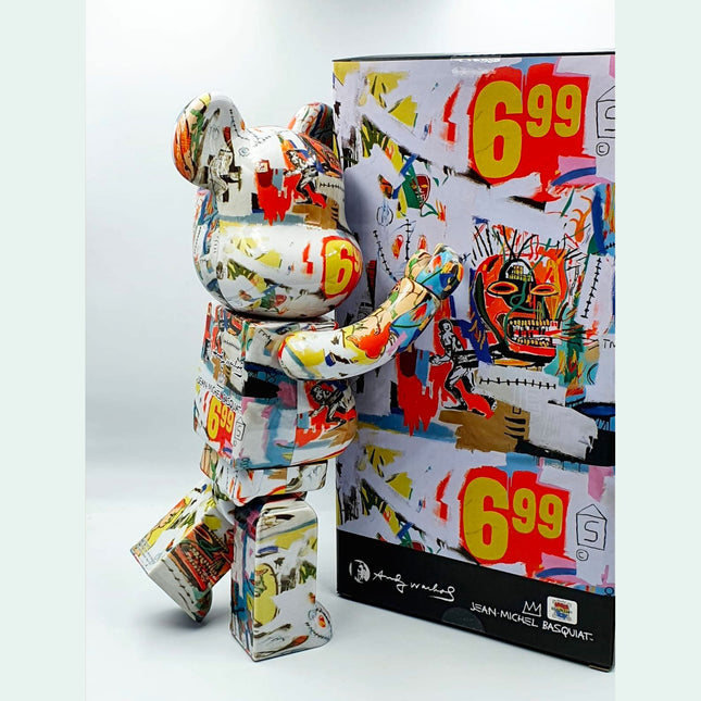 Andy Warhol x Jean Michel Basquiat Bearbrick - 400%