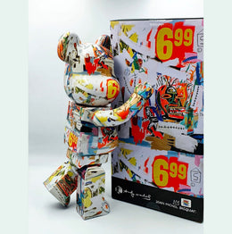 Andy Warhol x Jean Michel Basquiat Bearbrick - 400 %