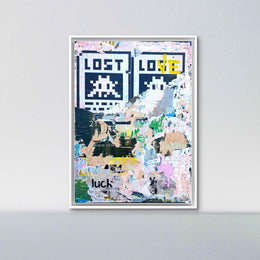Verlorene Liebe - Invader Urban Wand