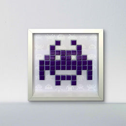 Duke - Space invaders paper mosaïque - Violet