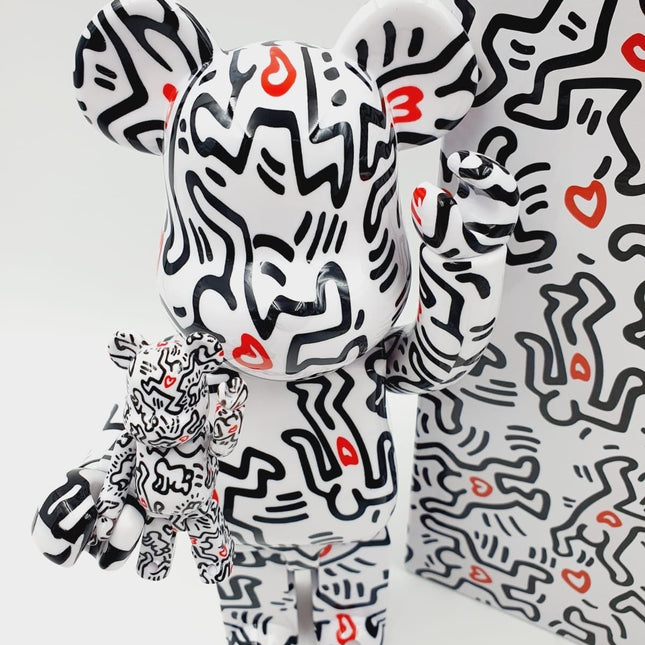Bearbrick Keith Haring V8 - 400% & 100%