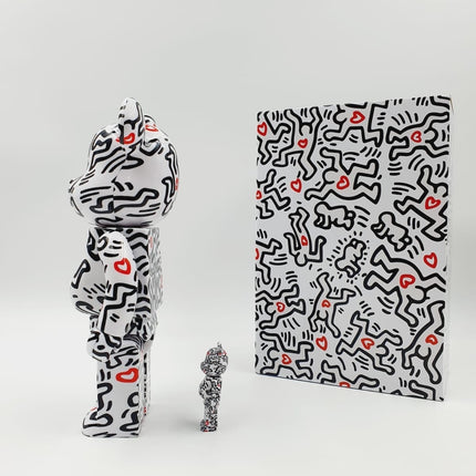Bearbrick Keith Haring V8 - 400% & 100%