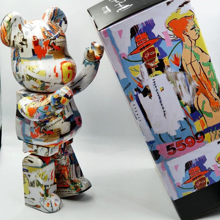 Andy Warhol x Jean Michel Basquiat Bearbrick - 400%