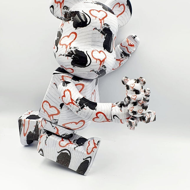 Banksy Love Rat Bearbrick - 400% & 100%