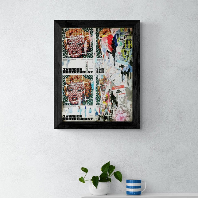 Invader Marilyn urban wall - Lasveguix