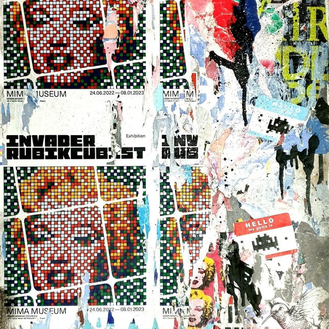 Invader Marilyn urban wall - Lasveguix