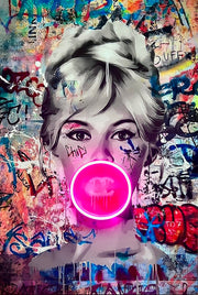 Brigitte Bubblegum Led Wall Art