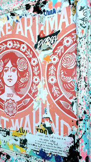 Make art not war Pink