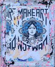 Make art not war White