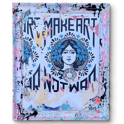 Make art not war White