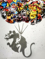 Parachuting Rat - Tribute to banksy - Lasveguix