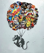 Parachuting Rat - Tribute to banksy - Lasveguix