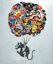 Parachuting Rat - Tribute to banksy - Lasveguix