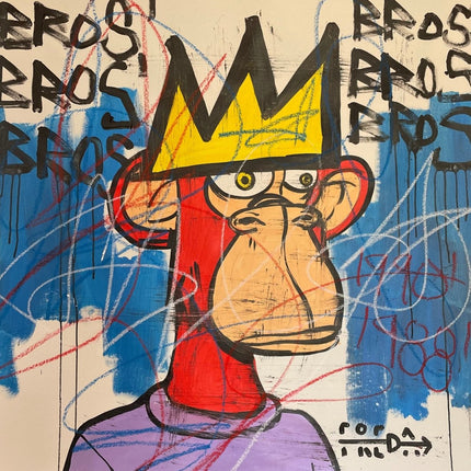 Rare Bored Ape Street Art 2 - Freda People