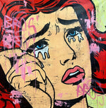 Rare Lichtenstein Street Art Girl 2 - Freda People