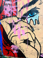 Rare Lichtenstein Street Art Girl 2 - Freda People