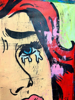 Rare Lichtenstein Street Art Girl 2 - Freda People