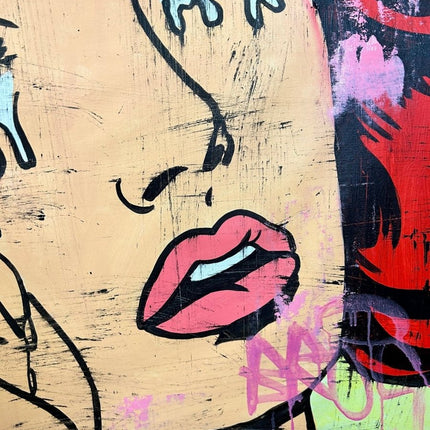 Rare Lichtenstein Street Art Girl 2 - Freda People