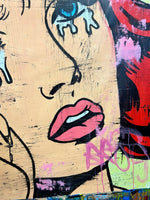 Rare Lichtenstein Street Art Girl 2 - Freda People