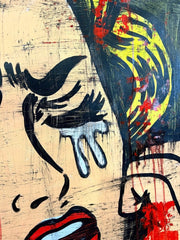 Rare Lichtenstein Street Art Girl - Freda People