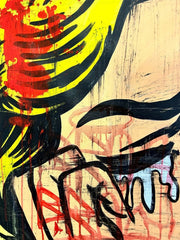 Rare Lichtenstein Street Art Girl - Freda People