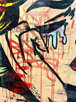 Rare Lichtenstein Street Art Girl - Freda People