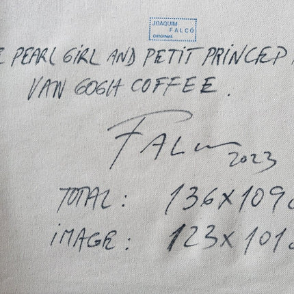 The Pearl Girl And Petit Prince in Van Gogh Coffee - Joaquim Falcó