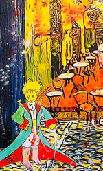 The Pearl Girl And Petit Prince in Van Gogh Coffee - Joaquim Falcó